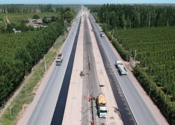 Río Negro: continúan las obras sobre la Ruta Nacional Nº 22