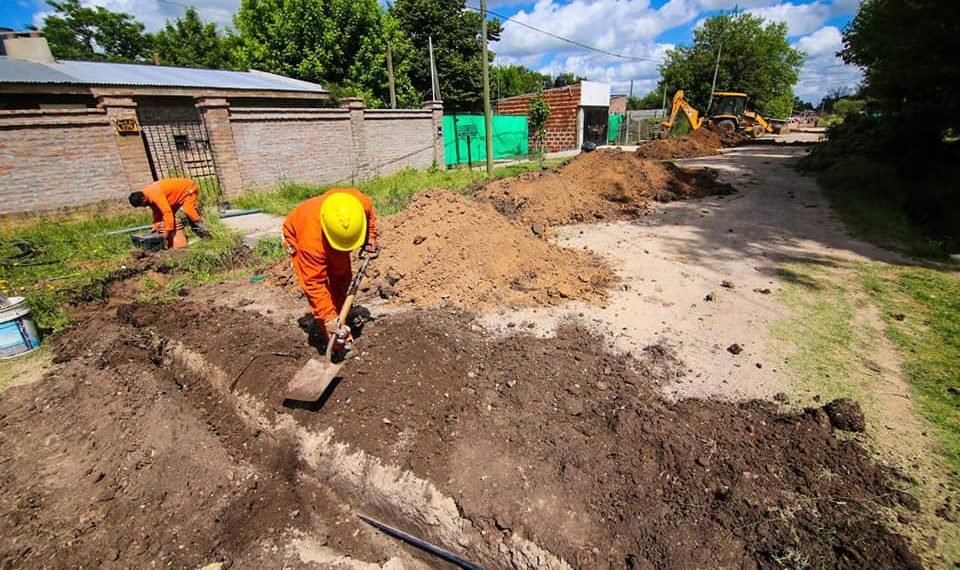 Se realiza el último tramo de la importante obra hídrica del Canal San Antonio