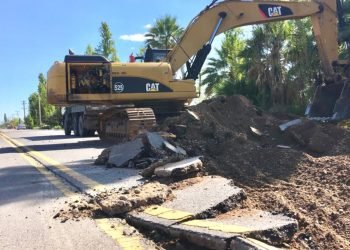 San Juan: comenzó la reparación de la RN40