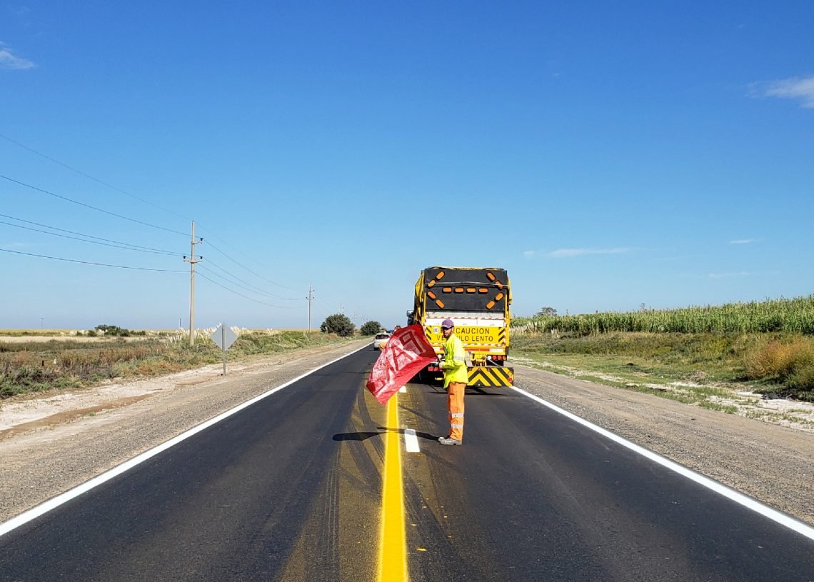 San Luis: siguen los trabajos sobre la ruta nacional 8