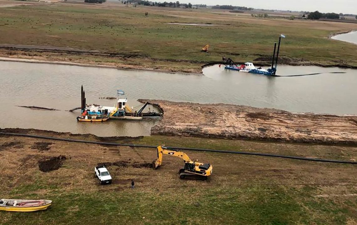 Avanza la ampliación de la cuenca del Río Salado que permitirá evitar las inundaciones
