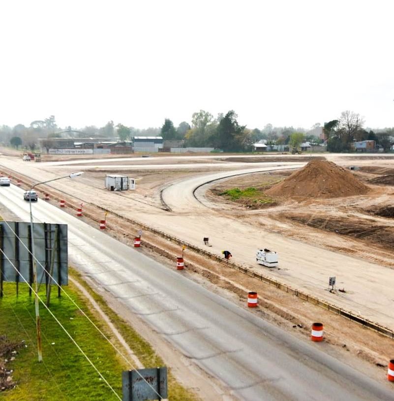 Avanzan las obras en la Autopista Presidente Perón