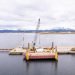 Continúa a buen ritmo la ampliación del muelle del Puerto de Ushuaia