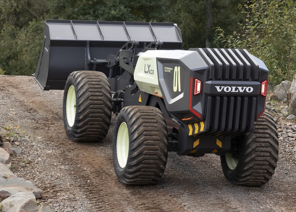 Volvo presenta el LX03, prototipo de cargador eléctrico con concepto de autoaprendizaje