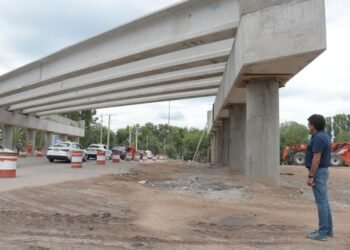 Intensos trabajos en frentes de la obra de la Autovía Circunvalación de San Luis