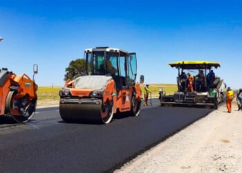 Coronel Pringles: continúan las tareas de repavimentación de la Ruta N° 51