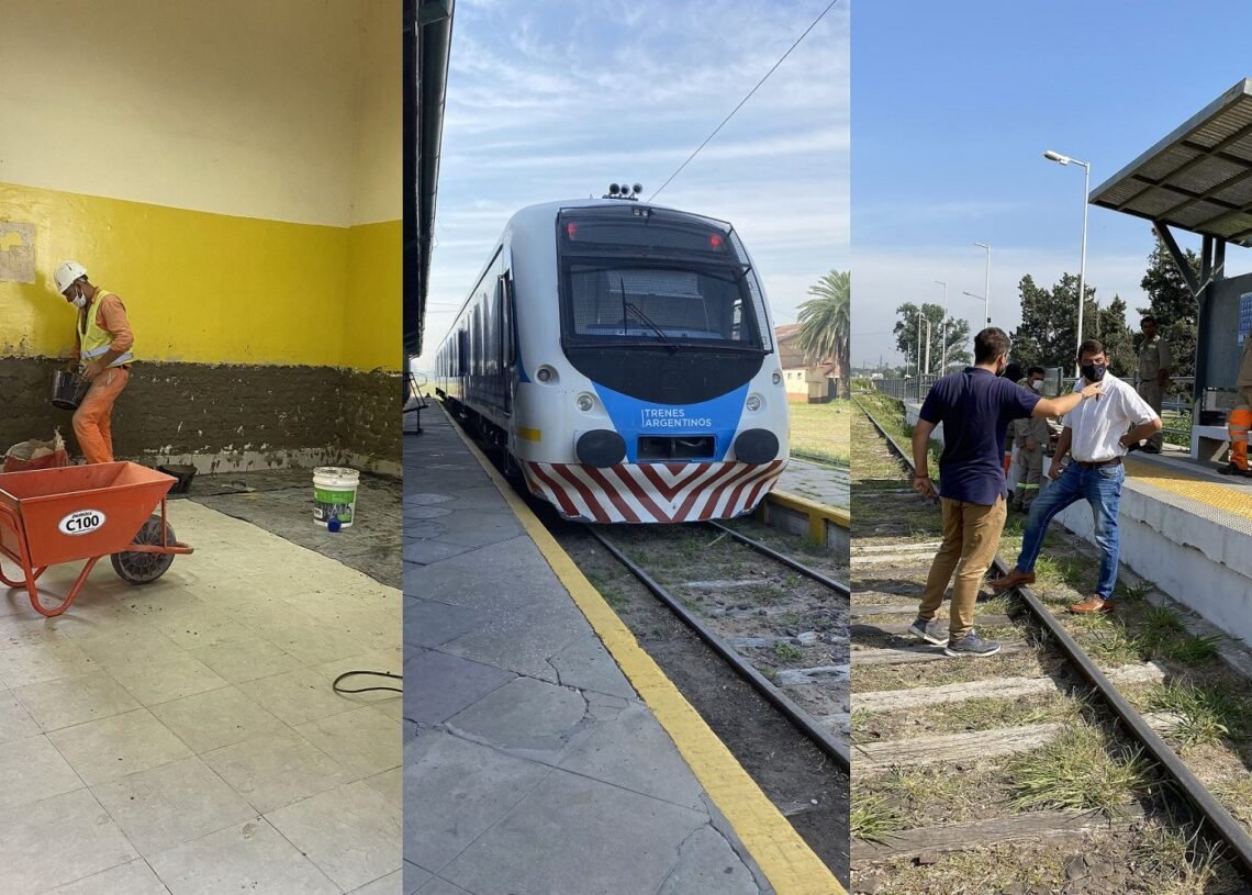 Comenzaron las obras en estaciones de trenes del recorrido Paraná-La Picada