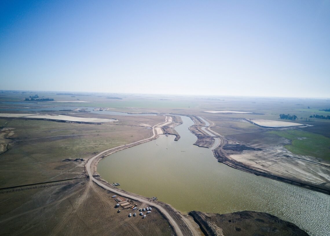 Río Salado: avanza el último tramo de la obra hidráulica más grande de la provincia