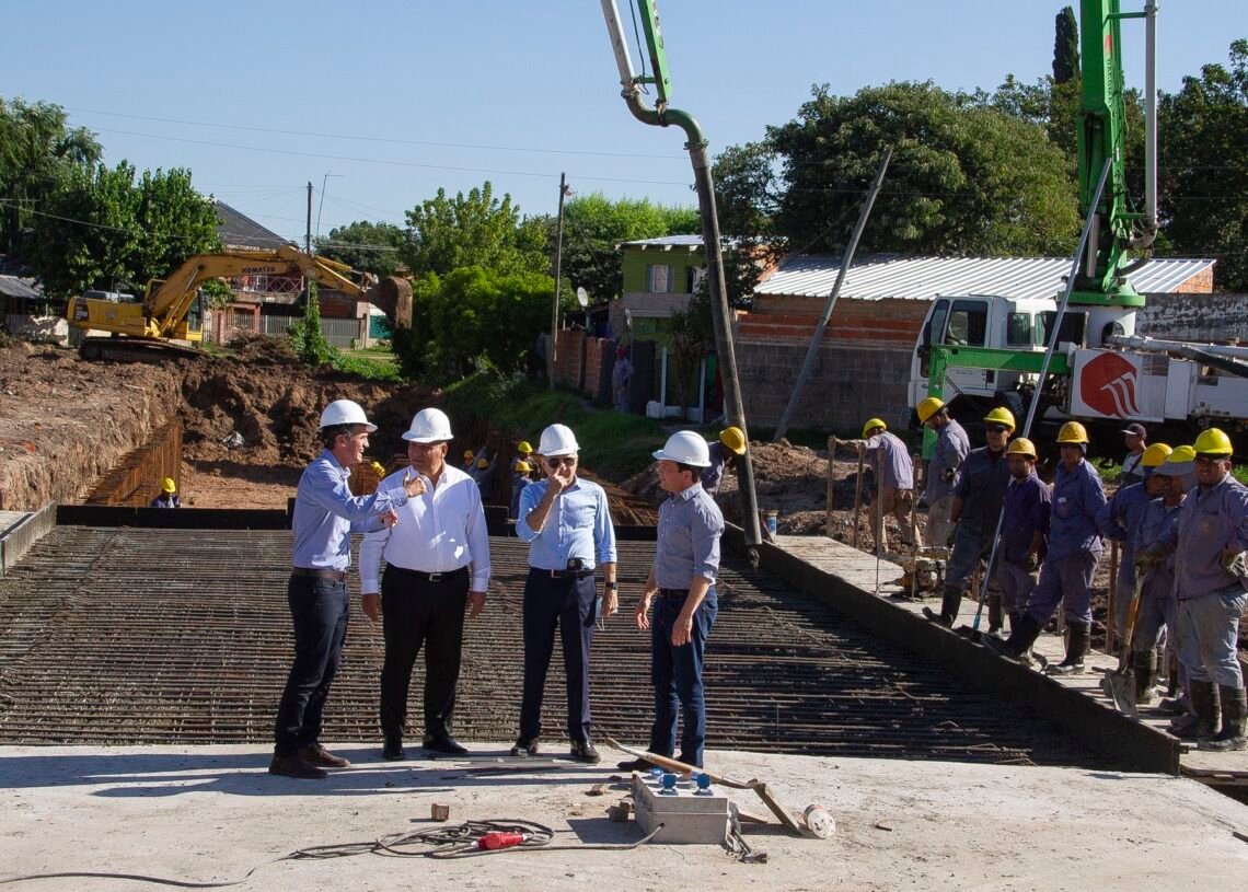 Florencio Varela: avanzan las obras del entubamiento del Arroyo Jiménez