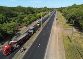 Avanzan los trabajos de repavimentación del Camino Centenario