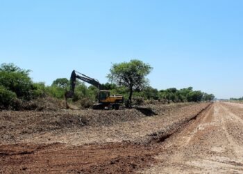 Chaco: avanza la pavimentación de la RP6