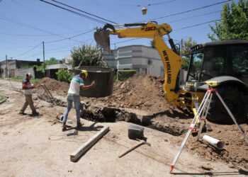 La obra Colector Quirós de Gualeguay tiene un 35 por ciento de avance