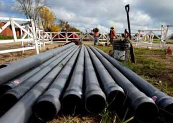Iniciaron la puesta en valor del sistema de agua potable de Benito Juárez