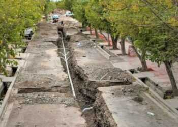 San Juan: progresan los trabajos en la obra de ampliación del subsistema cloacal Rawson