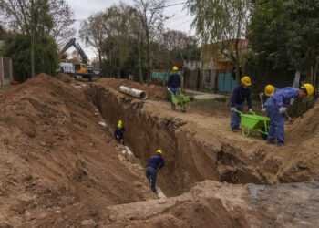 Dieron inicio a las obras del colector Tres de Febrero en Marcos Paz
