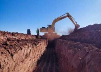 La construcción del nuevo sistema cloacal de Malargüe ya tiene un avance del 15%