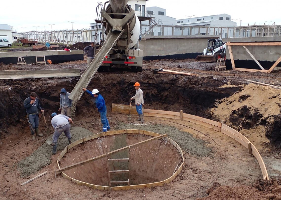 Entre Ríos: crece la construcción de la planta de tratamiento en la Granja Penal N9 “Los Potreros”