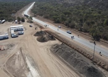 Avanza la obra de pavimentación de la Ruta Provincial 7