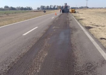 RN5: Avanza la obra de repavimentación entre Trenque Lauquen y Pellegrini