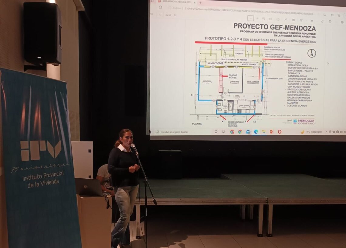 Mendoza presentó al BID un proyecto de viviendas bioclimáticas