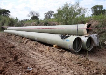 Avanza la obra Nuevo Volcado de Red Cloacal y Redes Colectoras en Diamante