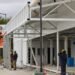 Trabajos finales en la construcción del Hospital Modular de Tolhuin