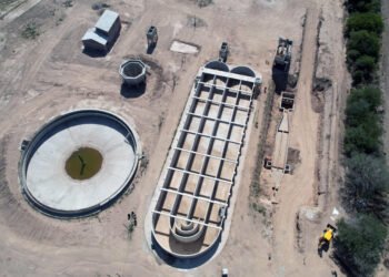 Avanza la obra de saneamiento cloacal en Colonia Caroya