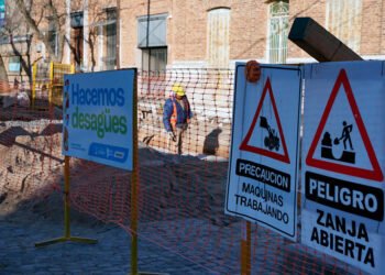 Comienza la ejecución de otro desagüe pluvial en la ciudad de Córdoba