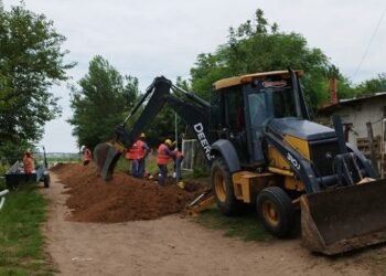 Iniciaron la obra de desagües cloacales en Viamonte