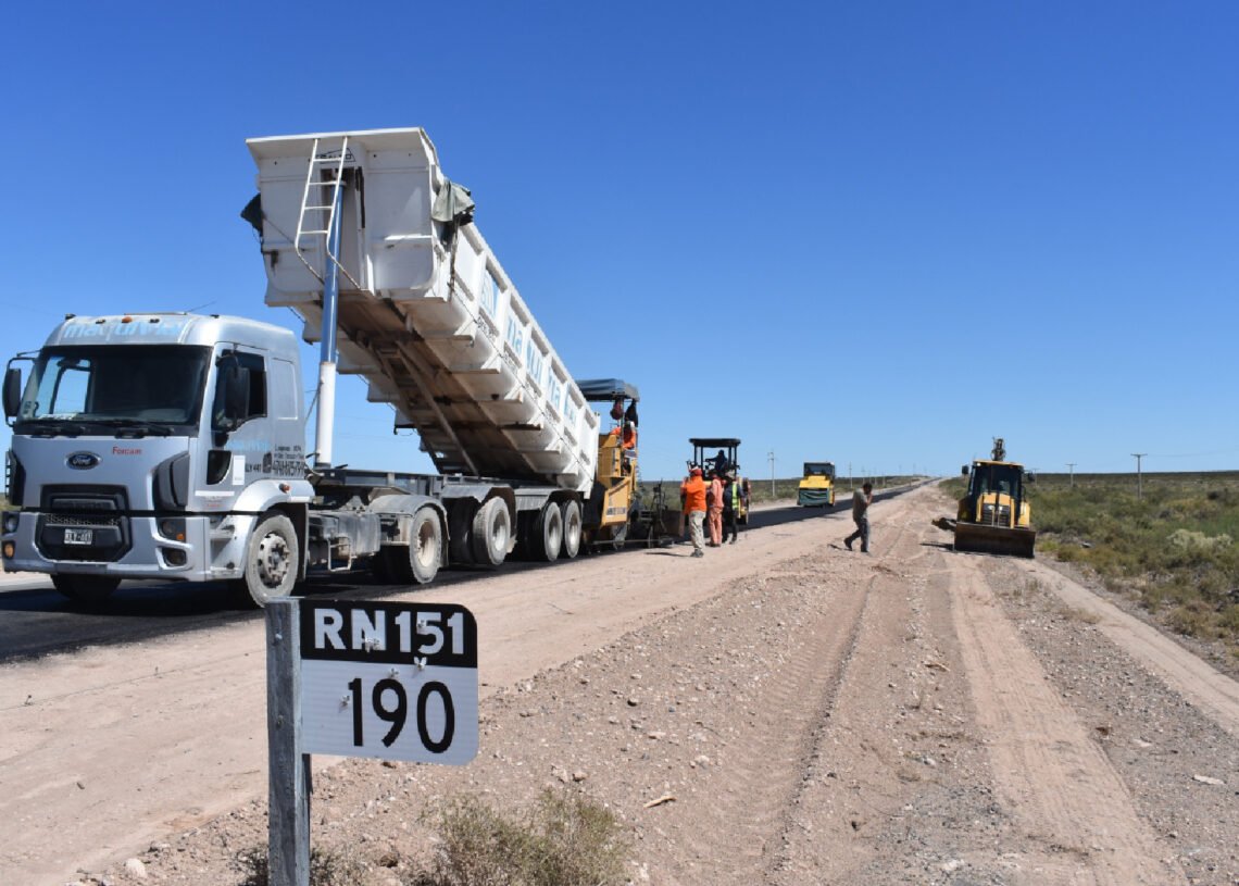La Pampa: avanza la obra de recuperación y mantenimiento en la Ruta Nacional 151