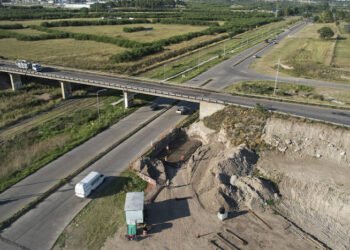 Avanzan las obras viales en Circunvalación Norte de Bahía Blanca