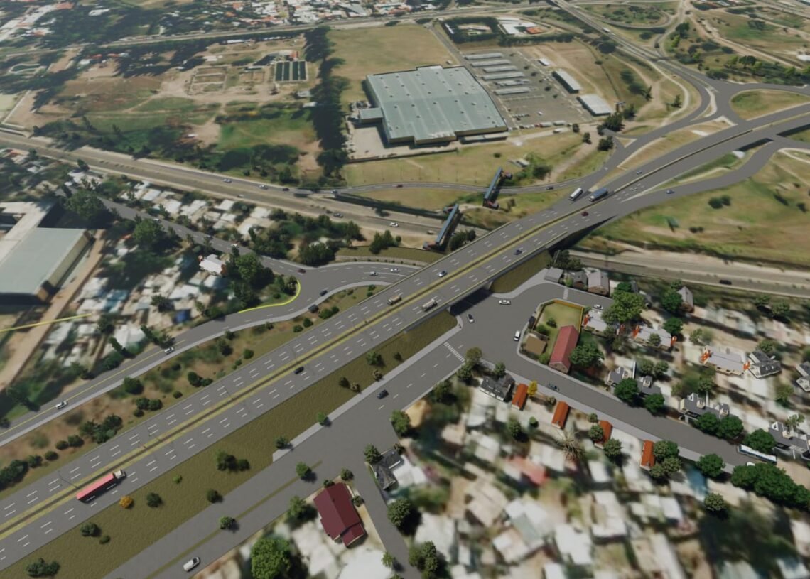 San Luis: continúa la megaobra sobre la avenida Santos Ortiz