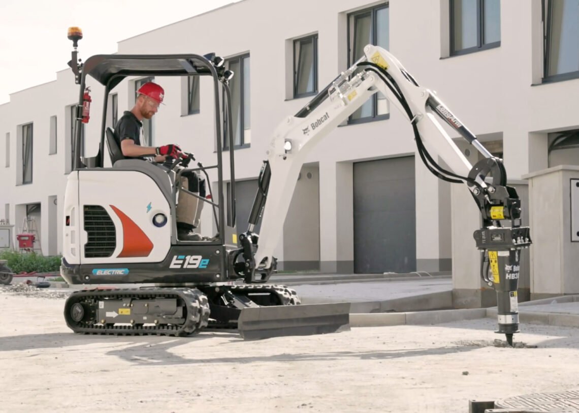 La robusta miniexcavadora eléctrica de 2 toneladas