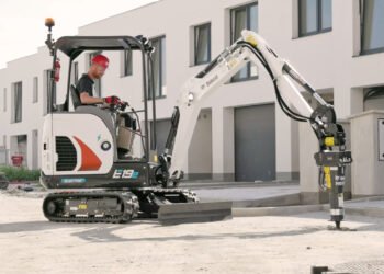 La robusta miniexcavadora eléctrica de 2 toneladas