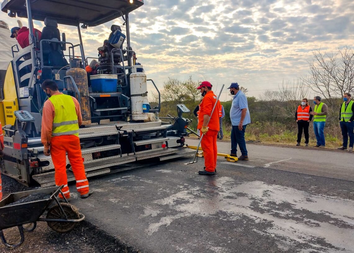 Entre Ríos: rehabilitación de la ruta A03 cerca al acceso a Piedras Blancas