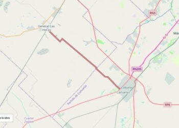 Avanza la obra del camino que se extiende entre Cañuelas y General Las Heras