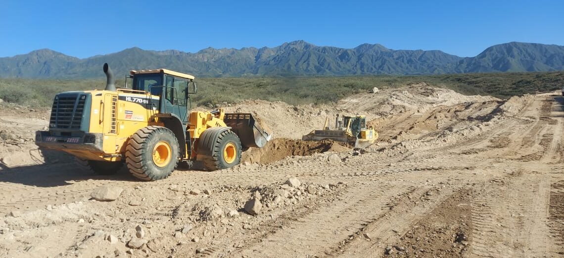 Mendoza: avanzan obras de defensa aluvional en el colector de Luján