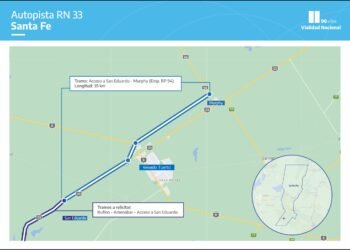 La Nación licitó la Autopista de Ruta Nacional Nº 33 entre San Eduardo y Murphy