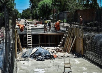 Presentaron la primera etapa de la obra de saneamiento del Arroyo Bedoya en Escobar