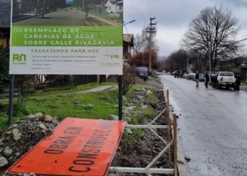 Avanzan a buen ritmo obras de gas y pavimentación en El Bolsón