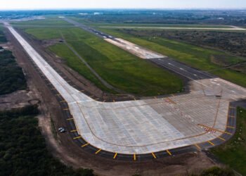 Inauguraron la nueva Calle de Rodaje a Cabecera 35 en el Aeropuerto de Ezeiza