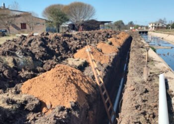 Entre Ríos: avanza una gran obra de saneamiento en Federal