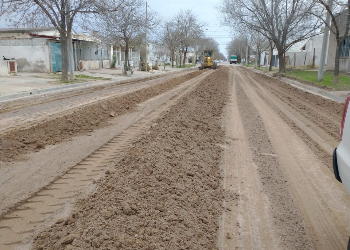 La Pampa: comenzó la pavimentación de 50 cuadras del casco urbano de Realicó