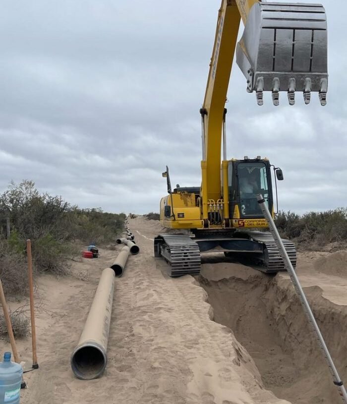 Acueducto Monte Comán-La Horqueta: la obra  está muy avanzada