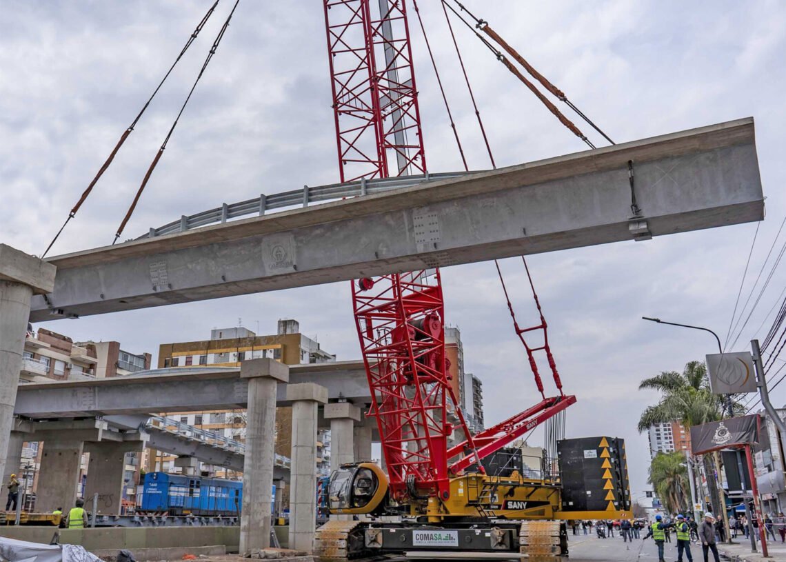 Izaje de precisión sobre el ferrocarril