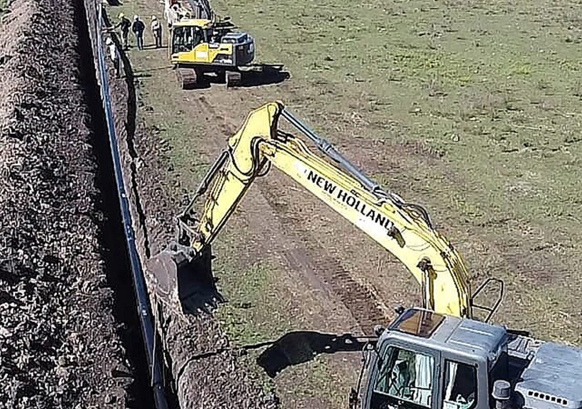 Continúa a buen ritmo la obra de un importante gasoducto en Entre Ríos