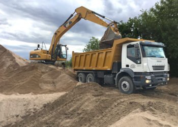 Arena sin lavar apta para construcción