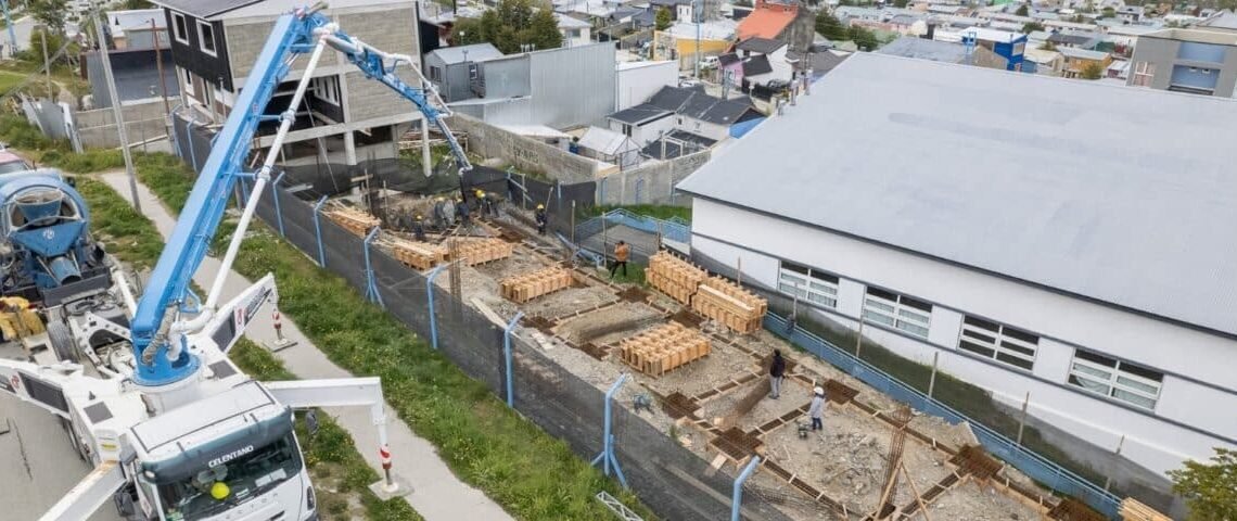 Avanzan obras del Centro de Desarrollo Infantil que se construye en Ushuaia