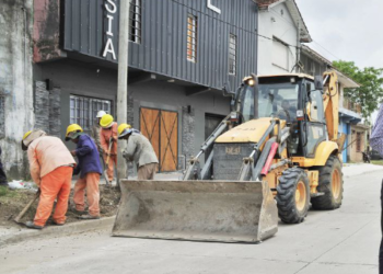 Avanzan obras viales en Almirante Brown