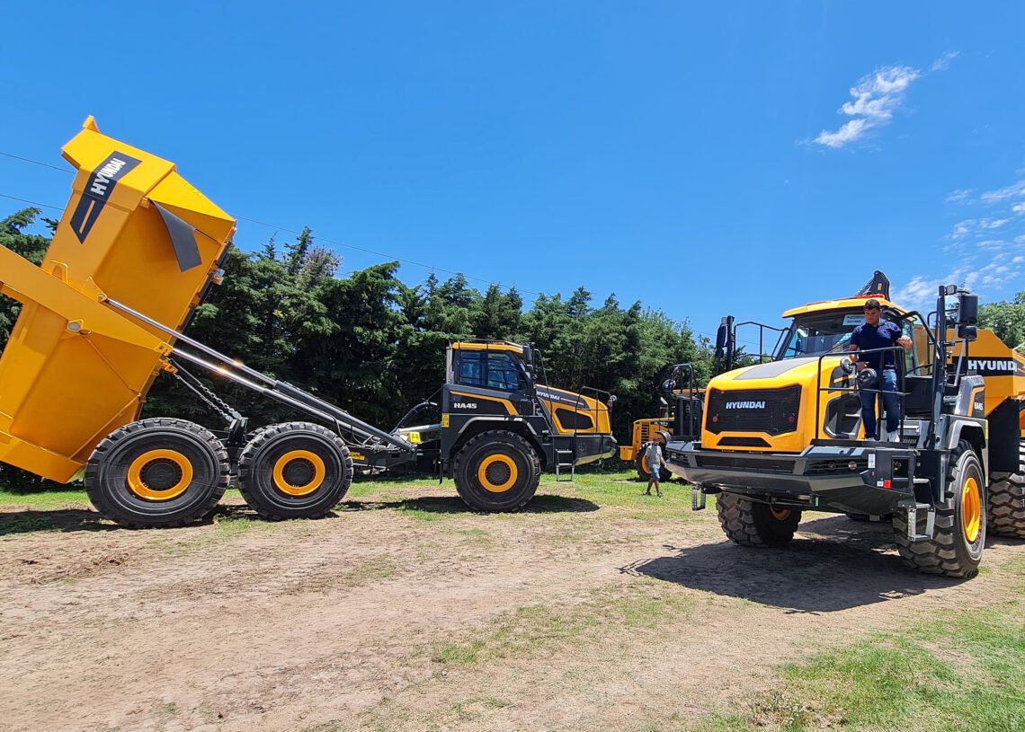 Llegaron al país las primeras unidades del nuevo camión minero de Hyundai